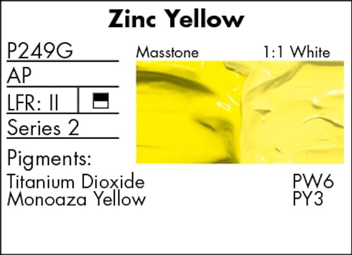 Grumbacher Pre-Tested Oil Paint, 37ml/1.25 Ounce, Zinc Yellow Hue (P249G)