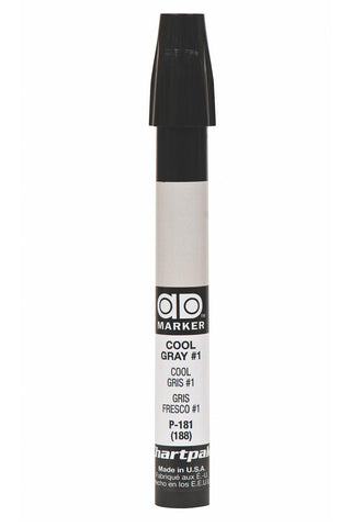 The Original Chartpak AD Marker, Tri-Nib, Cool Gray 1, 1 Each (P181)