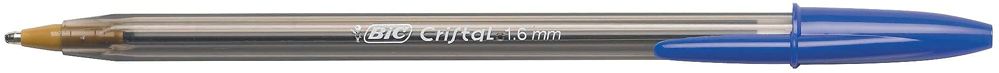BIC Cristal Xtra Bold Ballpoint Pens, Bold Point (1.6mm) For Vivid And Dramatic Lines, Blue Ink, 24-Count Pack, Perfect Ink Pens