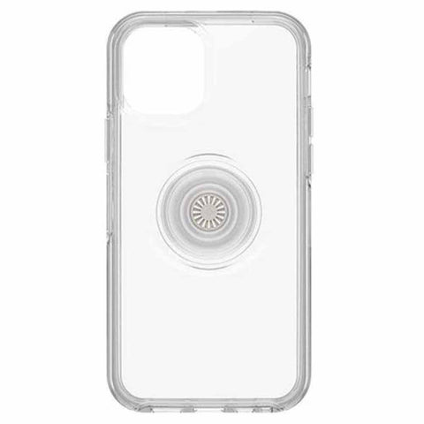 OtterBox iPhone 12 and 12 Pro Otter + Pop Symmetry Series Clear Case - Clear, Integrated PopSockets PopGrip, Slim, Pocket-Friendly, Raised Edges Protect Camera & Screen
