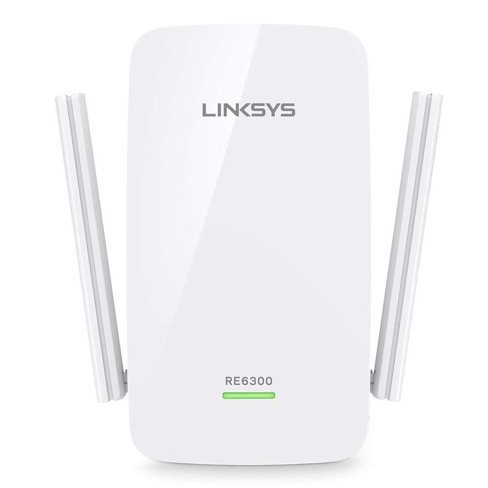 Linksys WiFi Extender, WiFi 5 Range Booster, Dual-Band Booster, Compact Wall Plug Design, 1,000 Sq. ft Coverage, Speeds up to (AC750) 750Mbps - RE6300