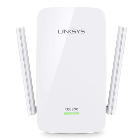 Linksys WiFi Extender, WiFi 5 Range Booster, Dual-Band Booster, Compact Wall Plug Design, 1,000 Sq. ft Coverage, Speeds up to (AC750) 750Mbps - RE6300