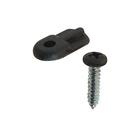 Prime-Line PL 7906 Flush Screen Clips with Screws, Plastic, Black (12 Pack)