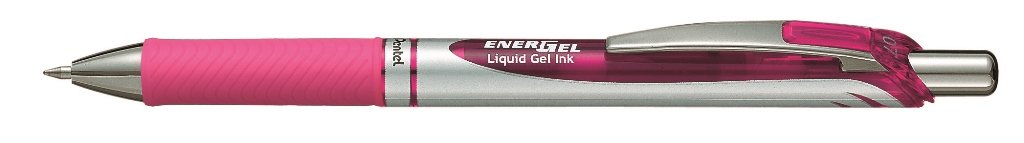 Pentel BL77 EnerGel 0.7mm Retractable Liquid Gel Roller Pen - Pink Ink (BL77-P)
