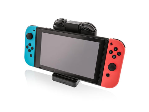 Nyko Charge Base - Charging Dock/Play and Charge Stand for Two Joy-Con Controllers and Switch Console with Included USB Type - C Power Cord for Nintendo Switch