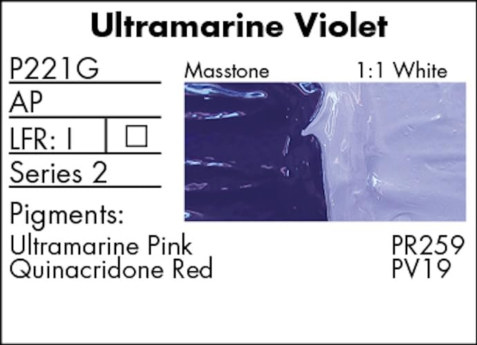 GRUMBACHER Pre-Tested Oil Paint, 37ml/1.25 Ounce, Ultramarine Violet (P221G)