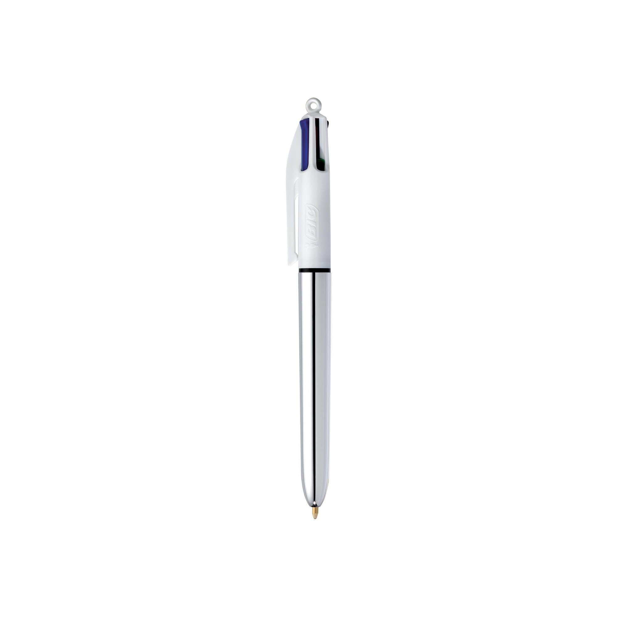 BIC 4 Color Shine Retractable Ballpoint Pen with 1.0 mm Medium Point and Easy Portability, 2-Count in Assorted Ink