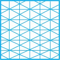 Clearprint 8-1/2" x 11" 3020 Bond Pad with Printed Fade-Out 30-Degree Isometric Grid, 20 lb., 50 Sheets, 1 Each