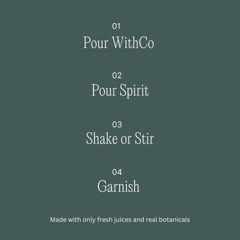Withco Agave Margarita Cocktail Mixer Makes 10 Drinks with Fresh Lime, Orange - Just add Tequila or Mezcal or drink as a mocktail with soda water