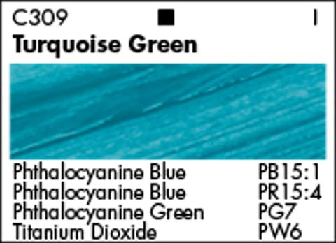 GRUMBACHER Academy Acrylic Paint, 200ml/6.8 oz Plastic Tube, Turquoise Green (C309P200)