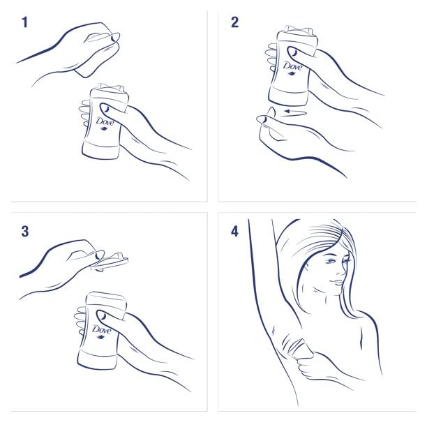Dove Anti-Perspirant Deodorant Invisible Solid Powder 2.60 oz (Pack of 3)
