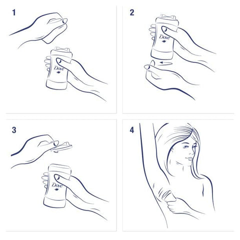 Dove Anti-Perspirant Deodorant Invisible Solid Powder 2.60 oz (Pack of 3)