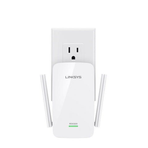 Linksys AC750 Boost Dual-Band Wi-Fi Gigabit Range Extender/Repeater RE6300 (Renewed)