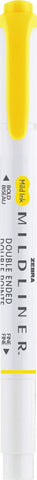 Zebra Pen Mildliner Dual-Tip Highlighters, Broad and Fine Tips, Ideal for Bible Highlighting, No Bleed, School Supplies, Teacher Supplies and Office Supplies, Mild Lemon Yellow Ink, 12-Pack (78550upc)