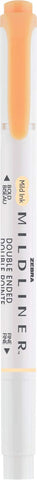 Zebra Pen Mildliner Dual-Tip Highlighters, Broad and Fine Tips, Ideal for Bible Highlighting, No Bleed, School Supplies, Teacher Supplies, and Office Supplies, Mild Orange Ink, 12-Pack (78190upc)