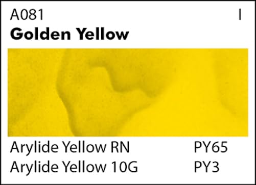 Grumbacher Academy Watercolor Paint, 7.5ml/0.25 Ounce, Golden Yellow (A081)
