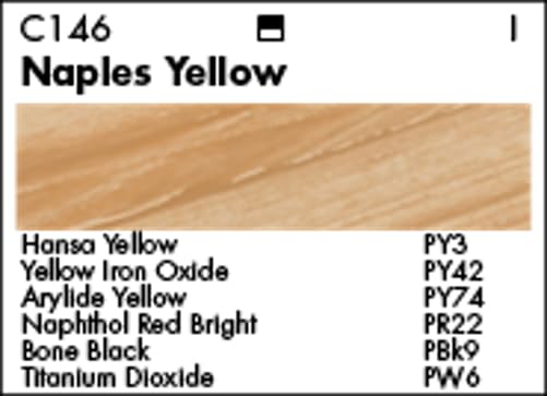 Grumbacher 90-ml Metal Tube Academy Acrylic Paint, Gloss, Naples Yellow