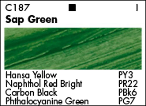 Grumbacher Academy Acrylic Paint, Gloss, 200ml/6.8 oz Plastic Tube, Sap Green (C187P200)