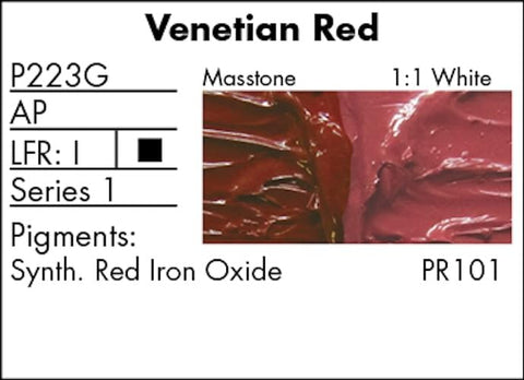 Grumbacher Pre-Tested Oil Paint, 37ml/1.25 Ounce, Venetian Red (P223G)