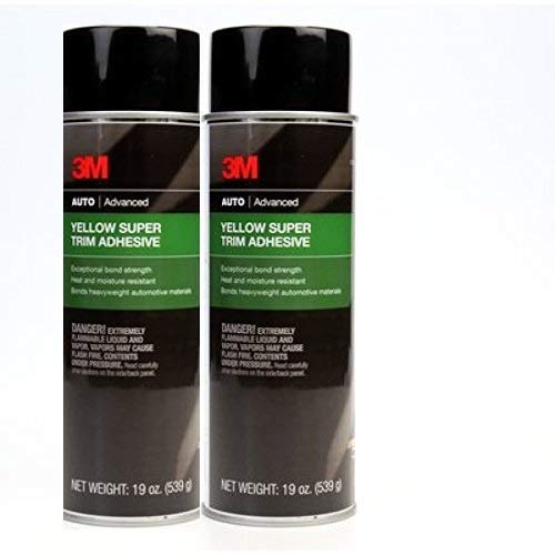 3M 08090 Super Yellow Trim Adhesive, 19oz 2 Pack (2)