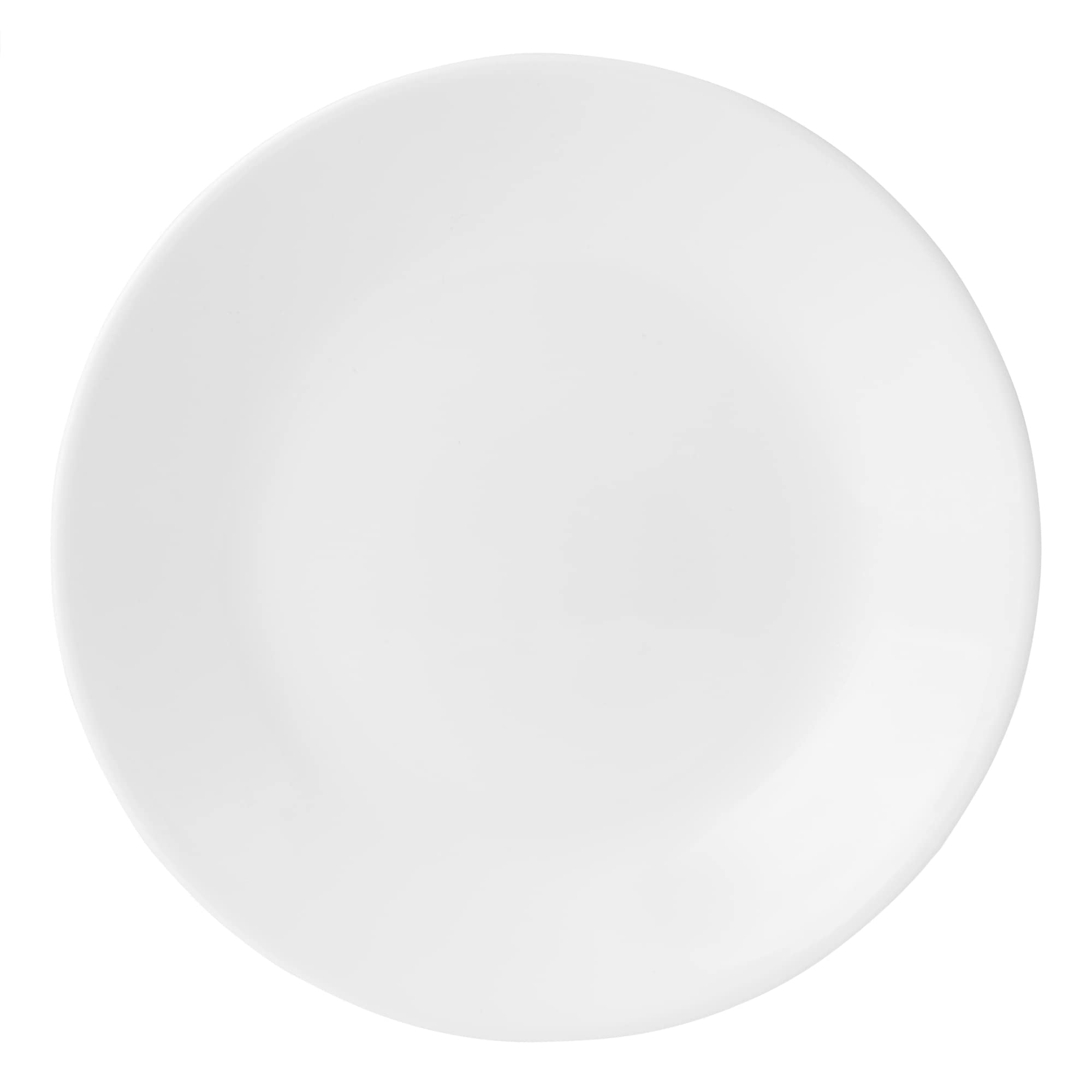 Corelle Vitrelle 6.75" Salad Appetizer Plate Set, Triple Layer Glass and Chip Resistant, Lightweight Round Plates, 1-Piece Winter Frost White