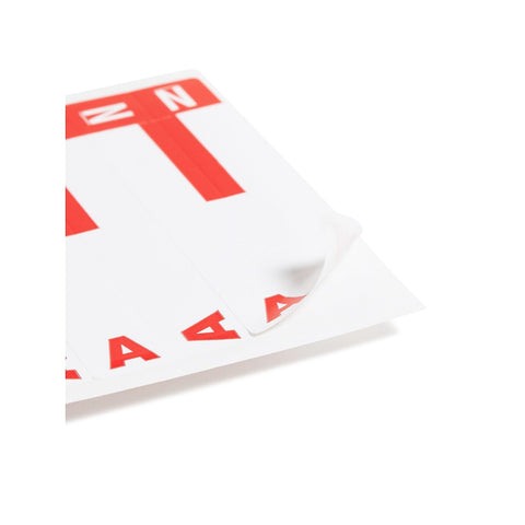 Smead AlphaZ NCC Color-Coded Label, A&N, Label Sheet, Red, 100 per Pack (67152)