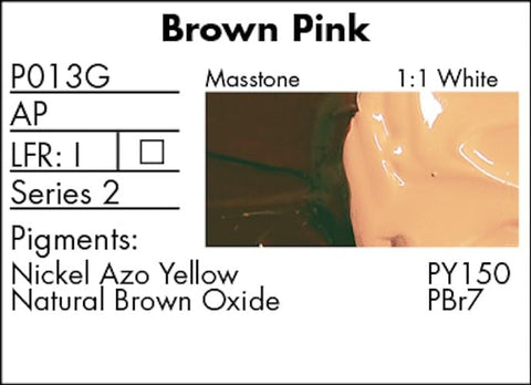 Grumbacher Pre-Tested Oil Paint, 37ml/1.25 Ounce, Brown Pink (P013G)