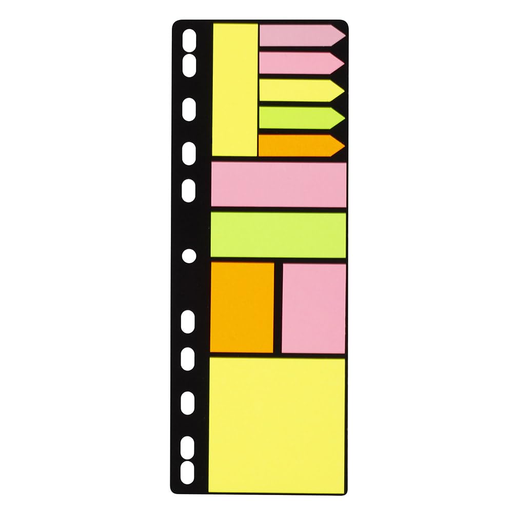 Redi-Tag Ring Binder Sticky Notes Set - 270 Sheets of Sticky Page Markers, Arrow Flags, Sticky Pads in Assorted Neon Colors & Sizes - Ideal for Binders, Notebooks, Documents & Office Use - 1 Pack