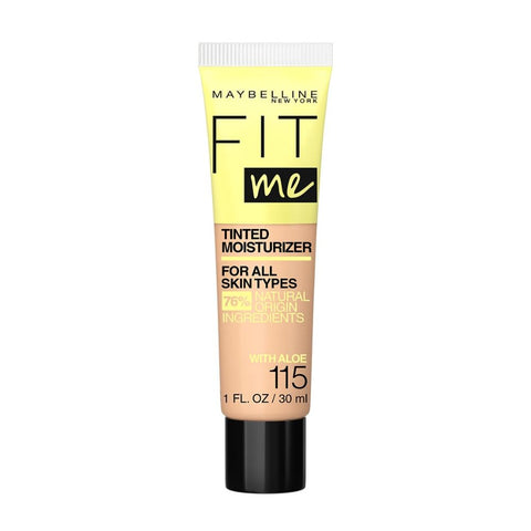 Maybelline Fit Me Tinted Moisturizer, Natural Coverage, Face Makeup, 115, 1 Count