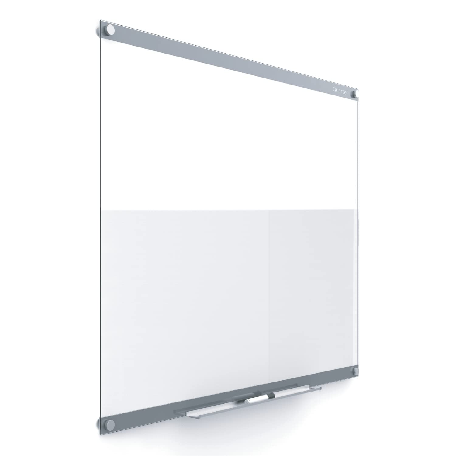 Quartet Glass Whiteboard, Magnetic Dry Erase Board, 4' x 3', with Customizable Templates, White Dry Erase Surface, Infinity (GI4836)