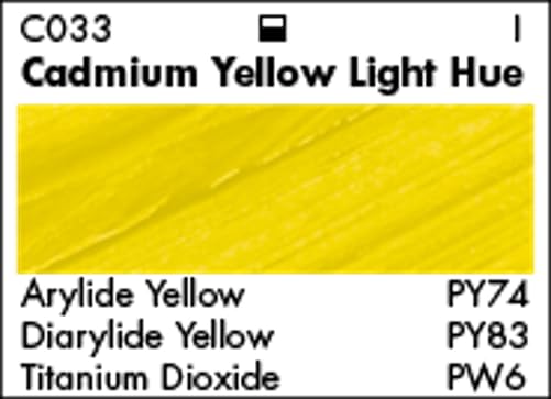 Grumbacher Academy Acrylic Paint, Gloss, 90ml/3 oz Metal Tube, Cadmium Yellow Light Hue