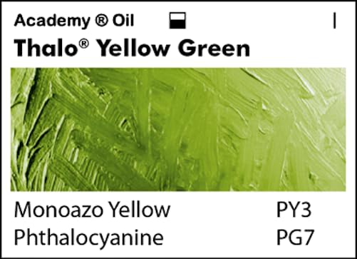 Grumbacher Academy Oil Paint, 37ml/1.25 Ounce, Thalo Yellow Green (T210)