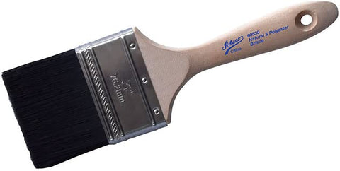 Ateco Pastry Brush, 3-Inch Wide Head with Black Boar Bristles, Stainless Steel Ferrule & Wood Handle