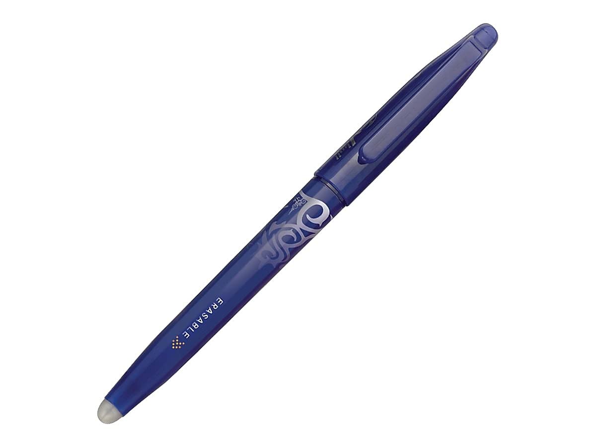 Pilot, FriXion Ball Erasable & Refillable Gel Ink Pens, Fine Point 0.7 mm, Pack of 3, Blue