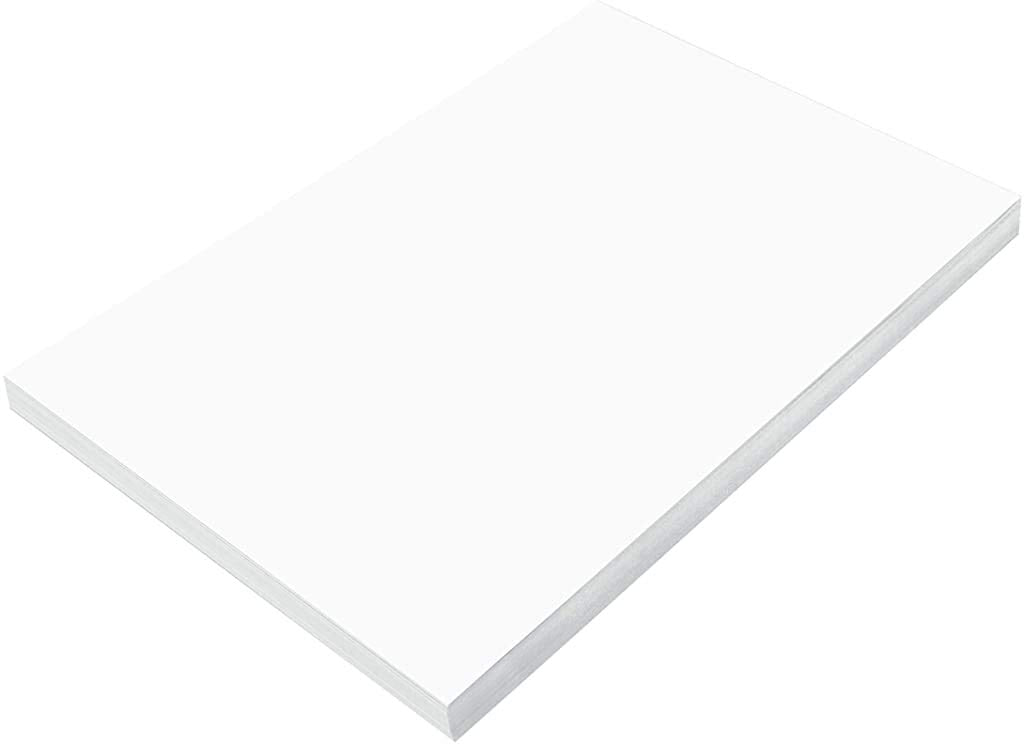 Prang (Formerly SunWorks) Construction Paper, Bright White, 12" x 18", 100 Sheets