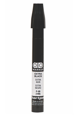 The Original Chartpak AD Marker, Tri-Nib, Extra Black, 1 Each (P99)