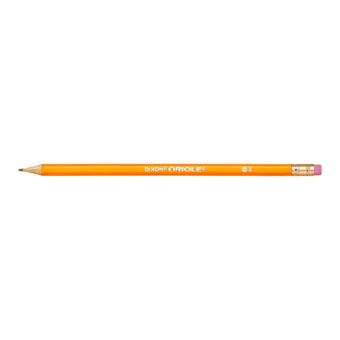 Dixon Oriole #2 Soft Soft Pencils, Wood-Cased, Black Core, Box of 144, Yellow (12866)