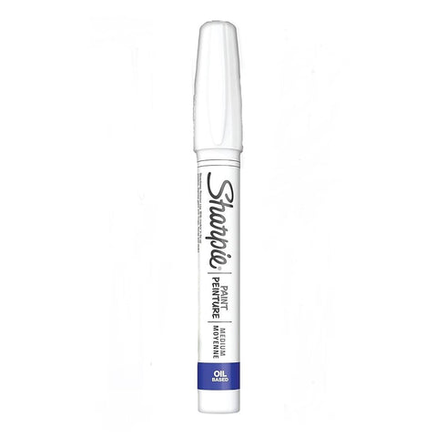 Sanford 35558 Sharpie Oil-Based Paint Marker, Medium Point, White, 1-Count