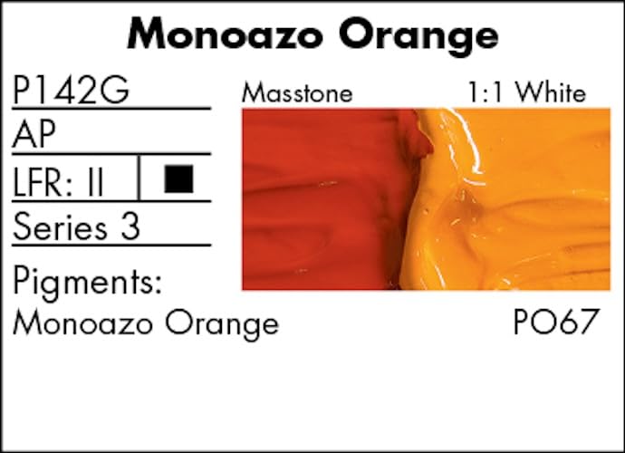 Grumbacher Pre-Tested Oil Paint, 37ml/1.25 Ounce, Monoazo Orange (P142G)