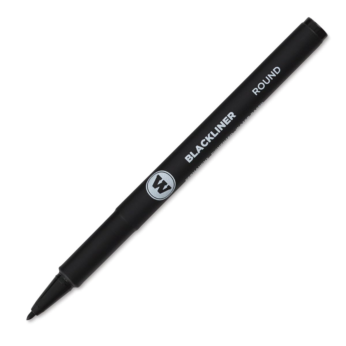 Molotow Blackliner Pen, Round Tip, Black Permanent Ink, 1 Each (703.211)