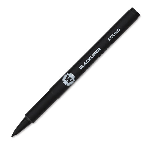 Molotow Blackliner Pen, Round Tip, Black Permanent Ink, 1 Each (703.211)