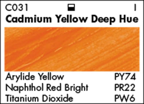 GRUMBACHER Academy Acrylic Paint Size: 254 oz, Cadmium Yellow Deep Hue (C031P)