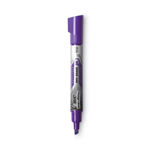 BIC GELITP121AST Low Odor and Bold Writing Dry Erase Marker Chisel Tip Assorted Dozen