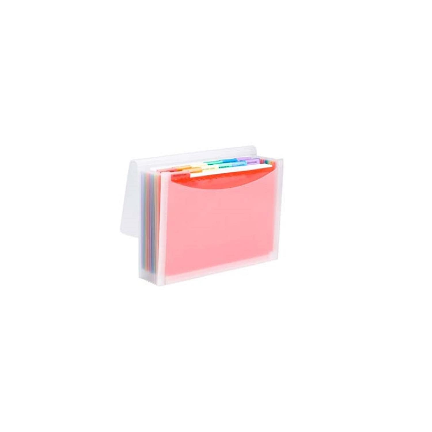 Smead Desktop Poly Expanding File Folder Organizer, Accordion File, Paper Document Storage, 12 Pockets, Flap and Cord Closure, Letter Size (70723)