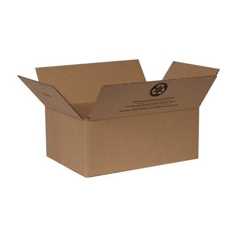 Duck Brand Kraft Corrugated Shipping Boxes, 11.75" x 8" x 4.75", Brown, 12-Pack (394526)