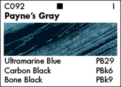 Grumbacher 90-ml Metal Tube Academy Acrylic Paint, Gloss, Payne's Gray