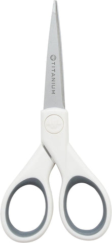 Westcott 5-Inch Micro-Tip Fabric Scissors with Titanium-Bonded Blades - Craft Scissors for Paper and Fabric, Sewing, and More