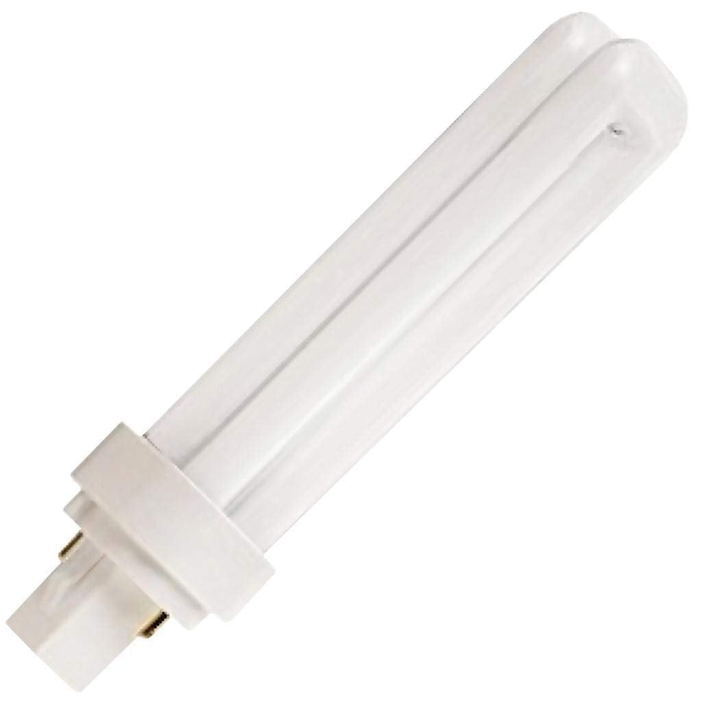 Satco S8322 3000K 18-Watt G24D-2 Base T4 Quad 2-Pin Tube for Magnetic Ballasts