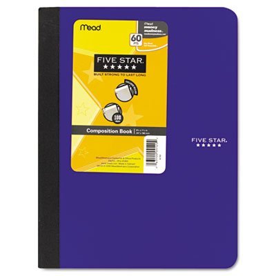 MeadWestvaco 09120 9-3/4 X 7-1/2 100 Sheets College Ruled Composition Book Assorted Colors