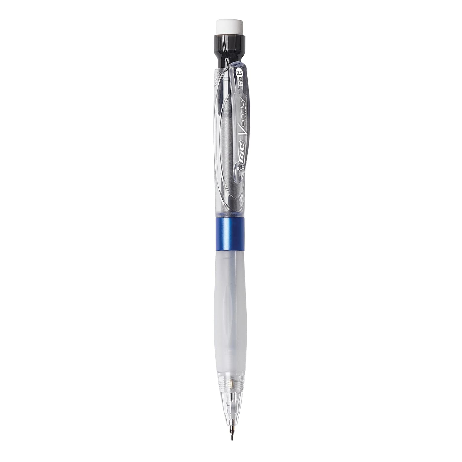 BIC Velocity Max Pencil, 0.5 Mm, Hb (#2), Black Lead, Gray Barrel, 2/pack